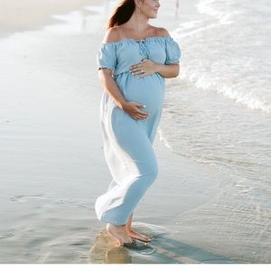 Blue maxi dress